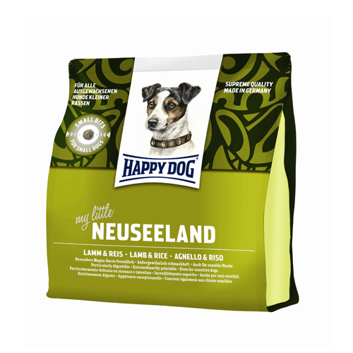 Happy Dog (Хэппи Дог) Supreme Sensible my little Neuseeland. Сухой гипоаллергенный корм для собак малых пород с ягенком и рисом, 2,5 кг